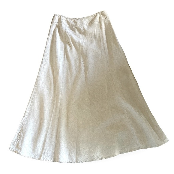 Charter Club Linen Drop Waist Maxi Skirt Neutral Tan Women’s Size 8 BALL… - Picture 7 of 11